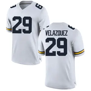 Women's Joey Velazquez Michigan Wolverines Replica 2-Button